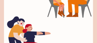 Illustratie ergotherapeuten aan het werk